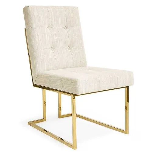 Stainless Steel Ti Pvd Gold Coated Chair - Color: Golden