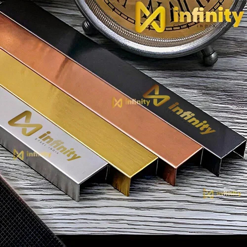 100Mm Stainless Steel Designer U Profiles - Color: Multicolor