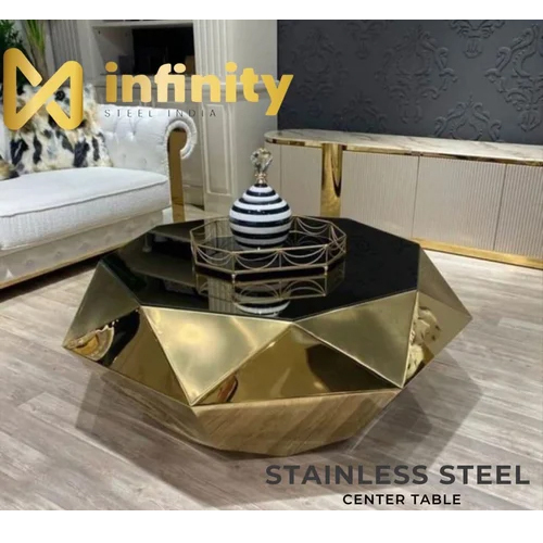 7 Inch Stainless Steel Center Table - Feature: Durable