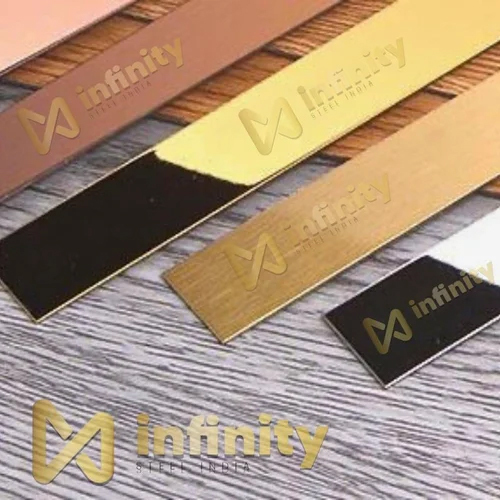 Stainless Steel Skirting Patti - Color: Golden