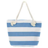 Customized Natural Cotton Canvas Shopping Tote Bag Big Capacity Reusable Tote with Rope Handle Letter Pattern