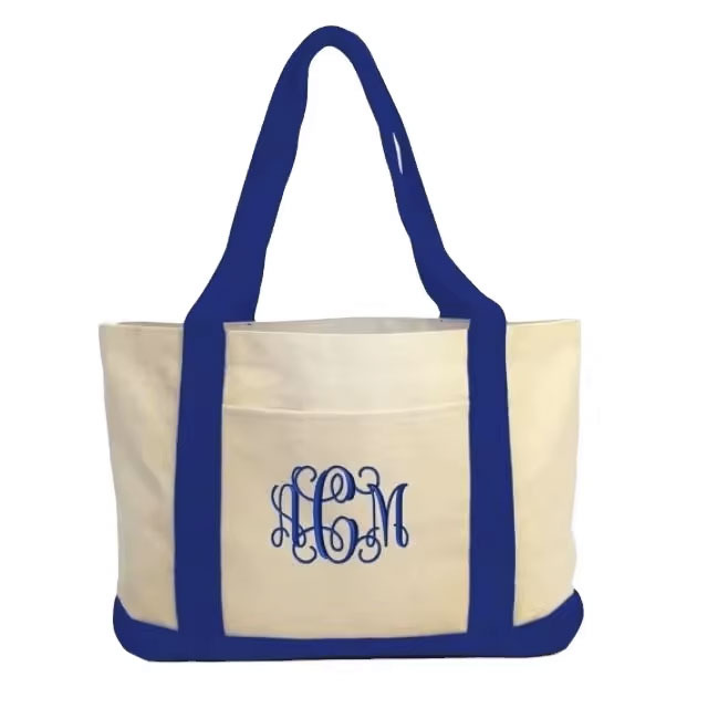 Custom Logo Eco-Friendly Recycled Reusable Large Size Cotton Canvas Beach Shopping Tote Bag Rope Sublimation Printed Let