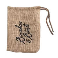 Custom Small Printing Jute Burlap Drawstring Bag Jute Muslin Pouch Jute Bags Drawstring Pouch for Online Sale for Pouch