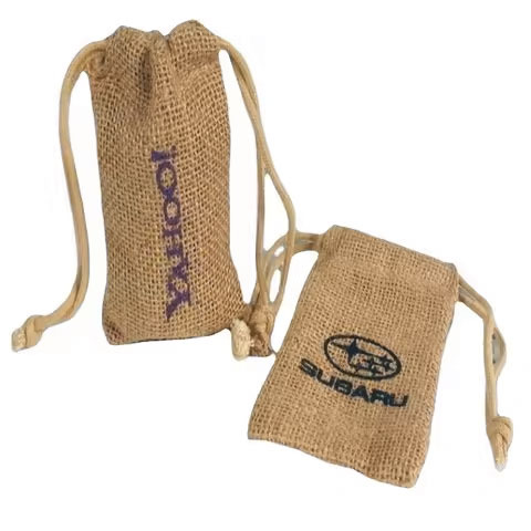 Wholesale Eco-Friendly Jute Pouch in Nature Colors Washable Storage Drawstring Bag for Jewelry Gift Packing