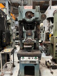 # 1714 Wasino C Frame Single Crank Press - 55 Tons Capacity, 120mm Stroke, 250mm Die Height, 70mm Adjustment, 60 Spm, 480x350mm Slide, 800x450mm Bolster