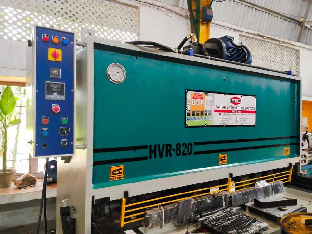 Guillotine Shearing Machine - Stainless Steel, 300 Volt Hydraulic | Semi-automatic, Human Machine Interface, Color-coated Exterior, Warranty Included
