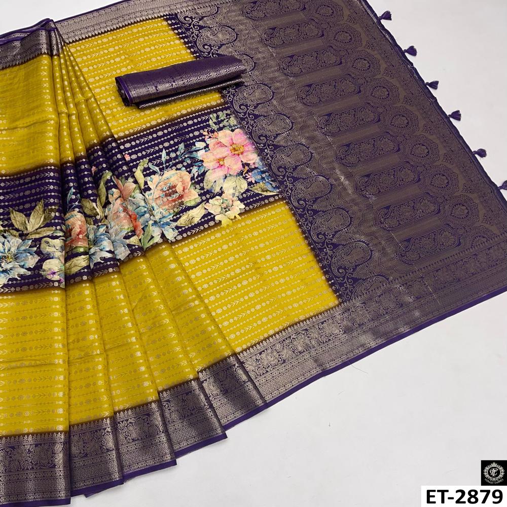  Multicolour Floral Print Saree