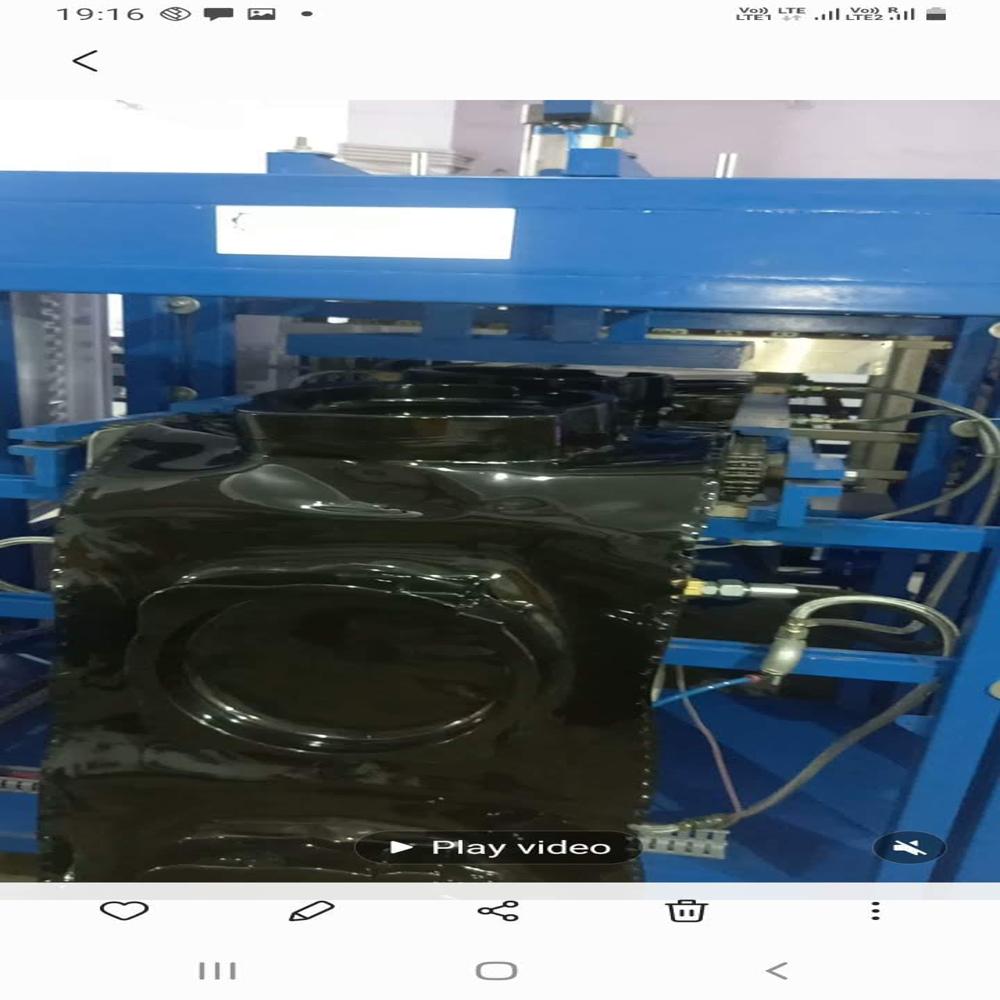 Vacuum Tray Forming Machine - Color: Blue