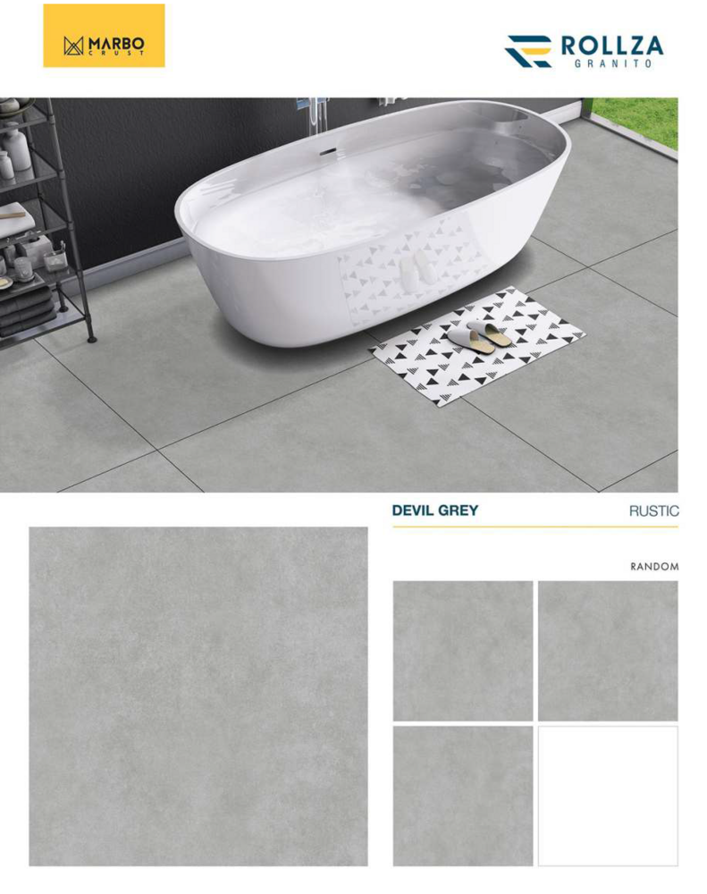 Thin slab tiles