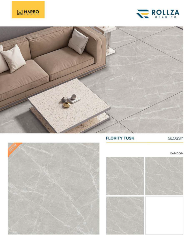 Matte Finish Slab Tiles - Material: Ceramic