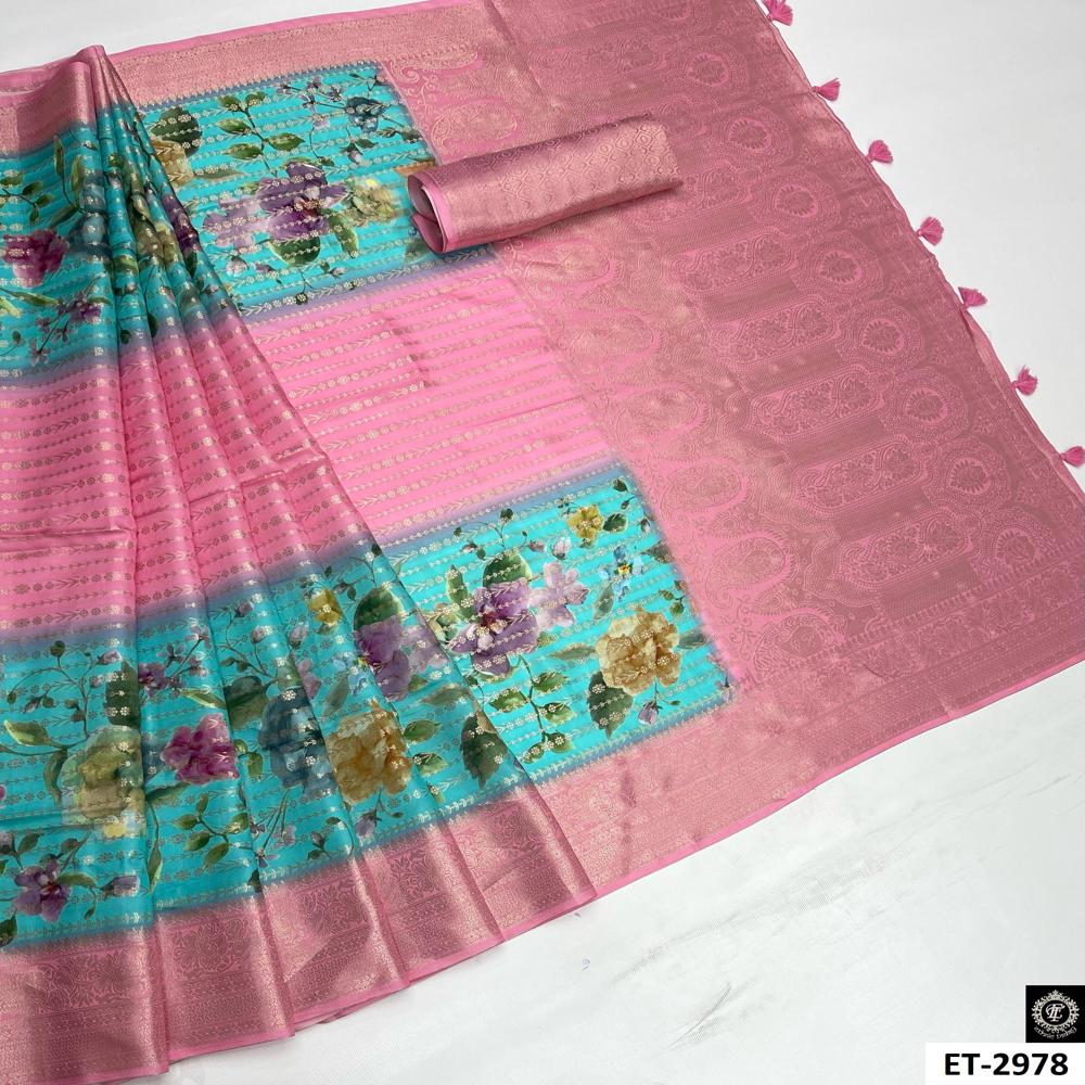 Digital Floral Saree