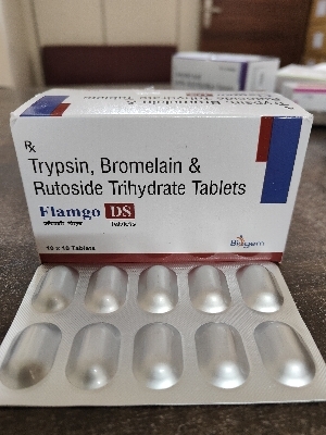 Trypsin bromelain rutoside tablet