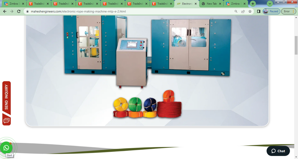 Electronic Rope Making Machine