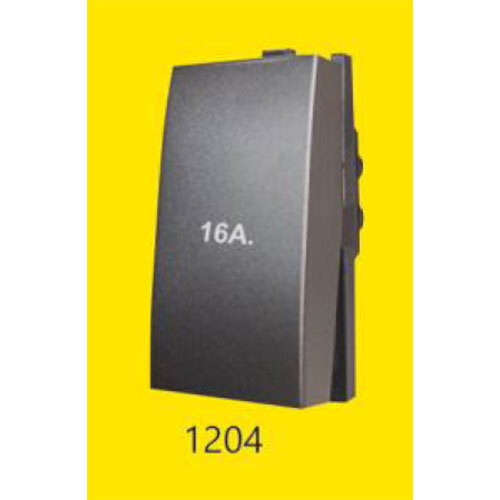 Modular Switch | 16 Amp 1 Way Switch - Color: Black