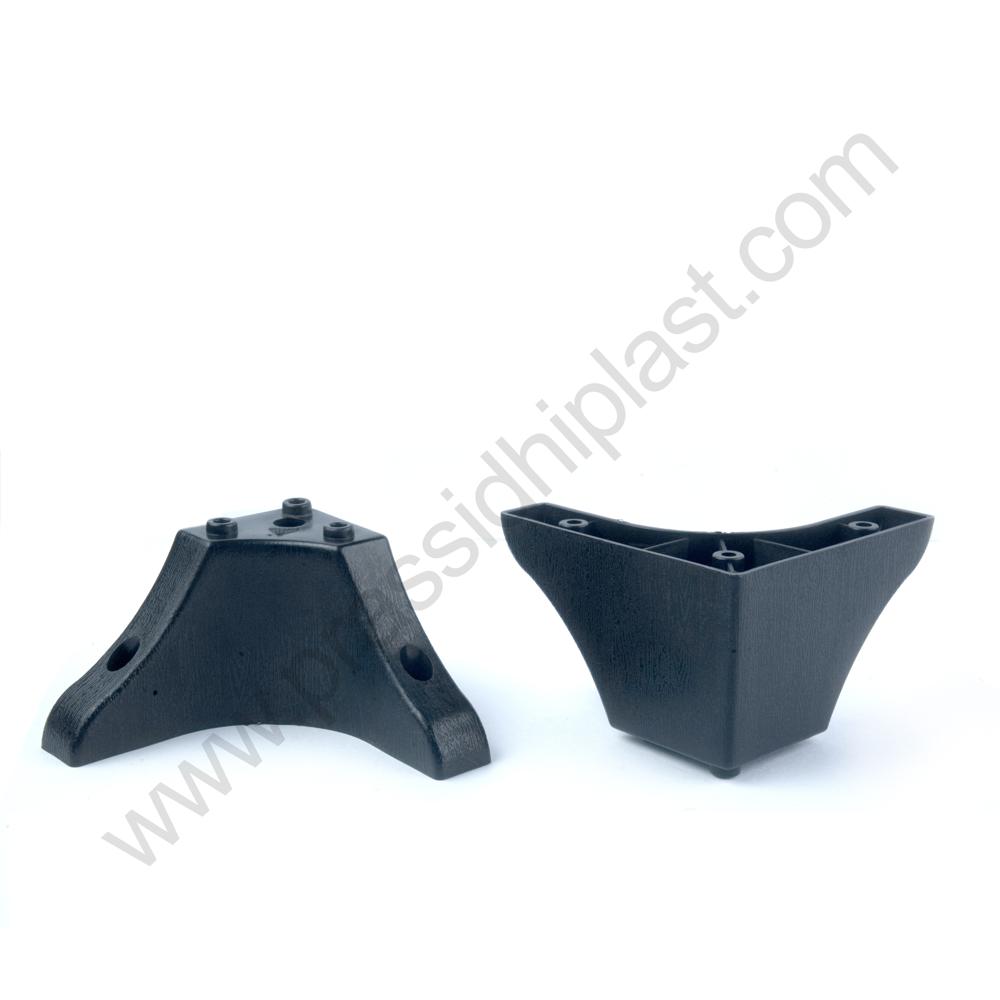 Sofa Leg 3 L Shape Fancy - Color: Black