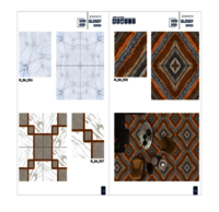 Porcelain tiles for bathrooms