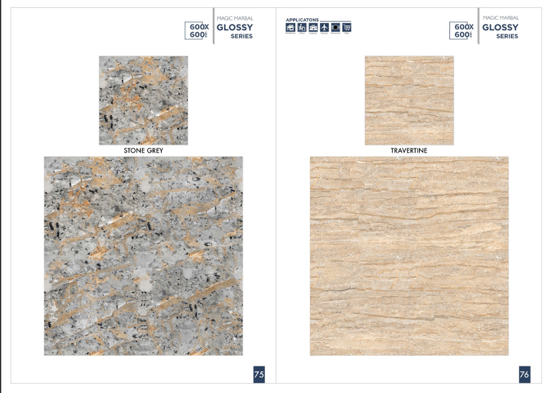 Ceramic porcelain tiles