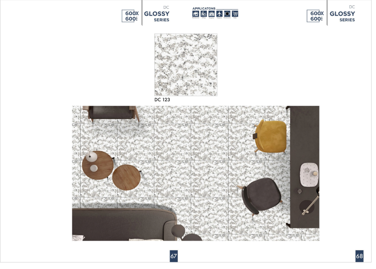 Ceramic porcelain tiles