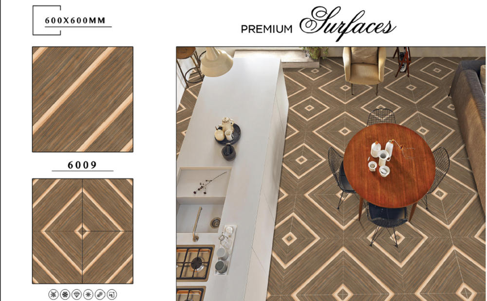 Bathroom porcelain tile