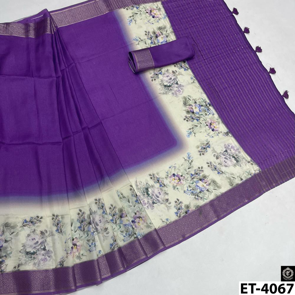  Purple PURPLE FANCY SAREE