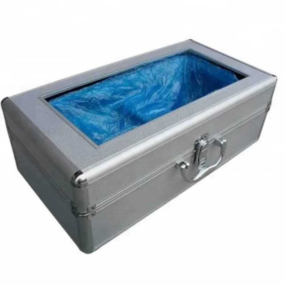 Shoe Cover Dispenser Aluminum Alloy Type - Color: Silver