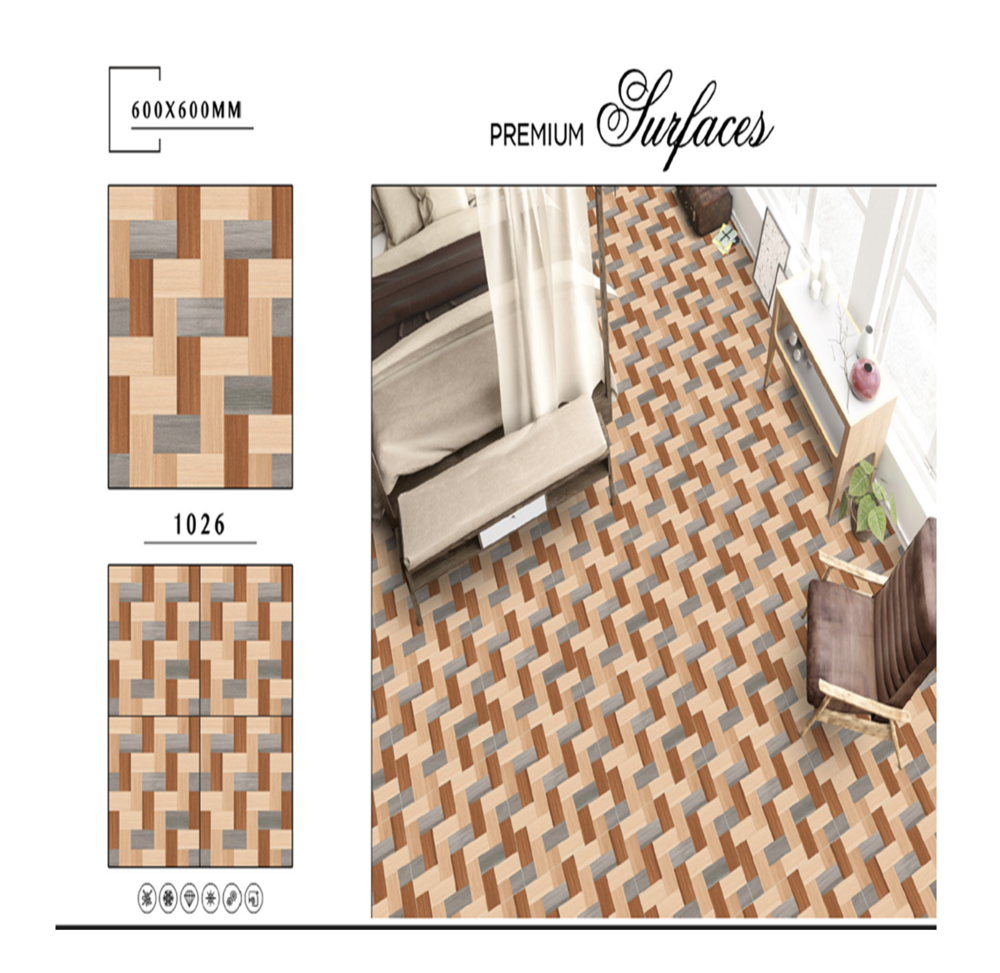 Outdoor porcelain tile