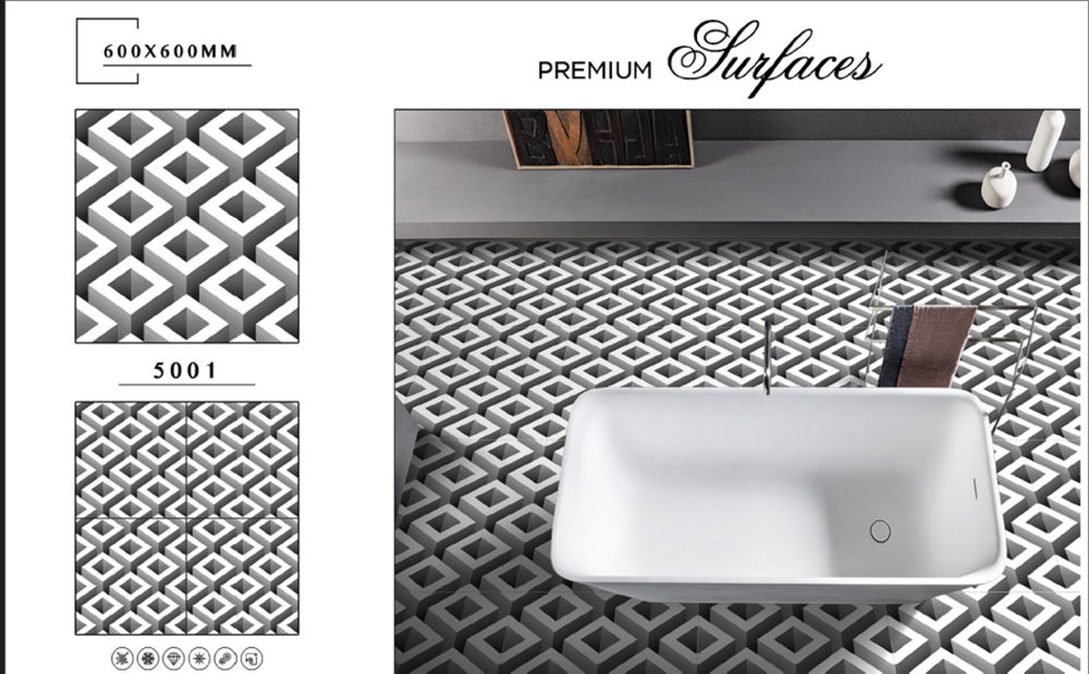 Outdoor porcelain tile