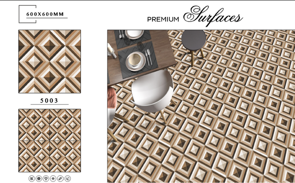Outdoor porcelain tile