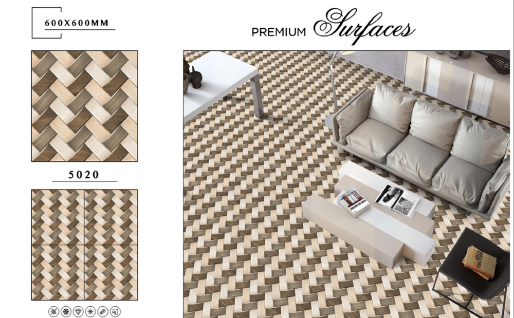Frost-resistant porcelain tile