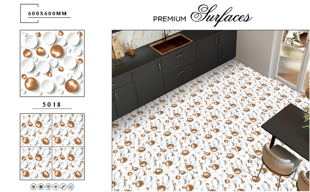 Frost-resistant porcelain tile