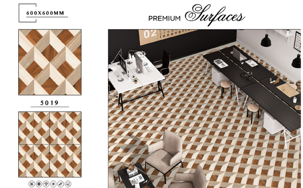 Frost-resistant porcelain tile