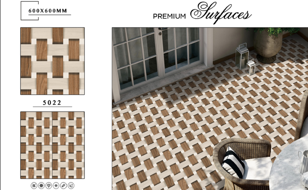 Frost-resistant porcelain tile