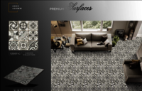 High-gloss porcelain tiles
