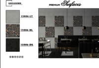 Non-slip porcelain tiles