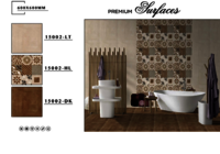 Non-slip porcelain tiles