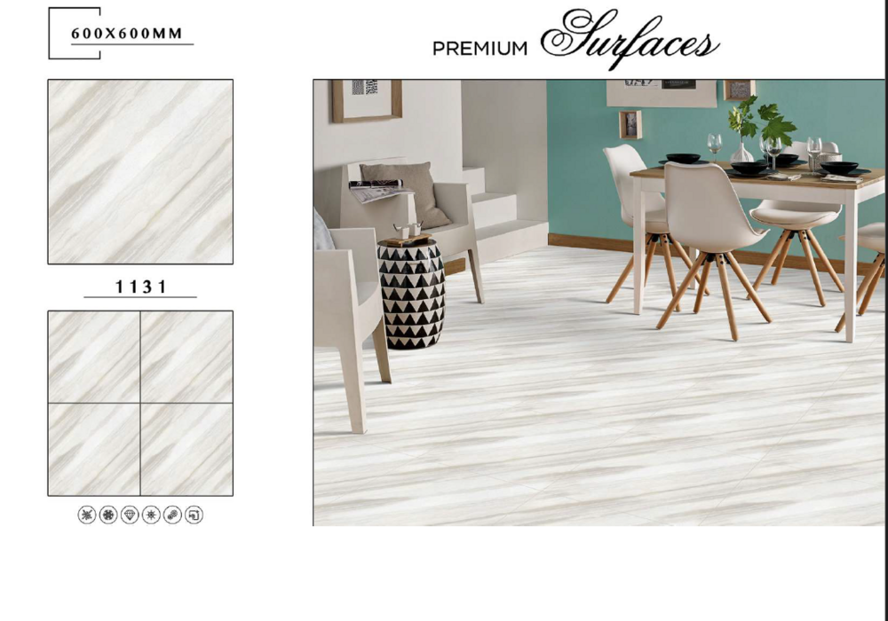 Digital porcelain tiles