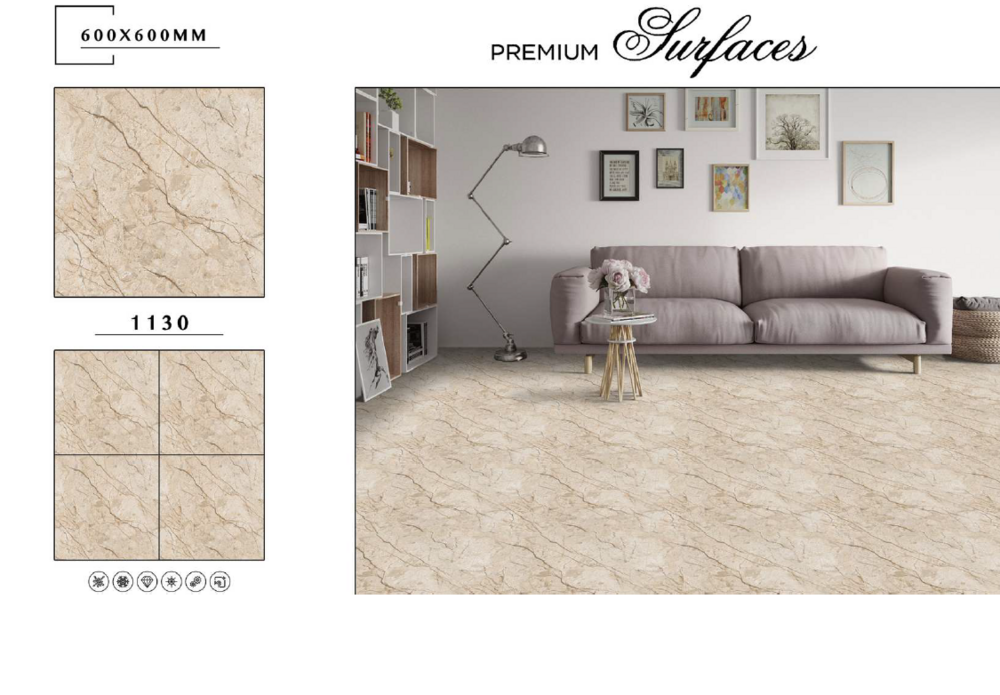 Digital porcelain tiles
