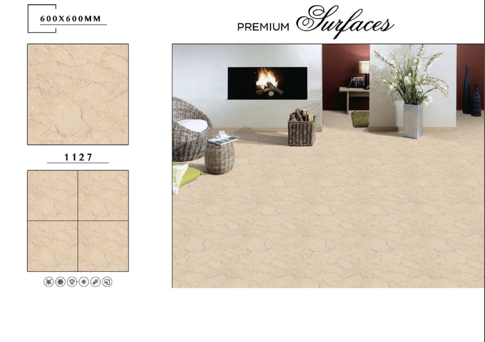Digital porcelain tiles