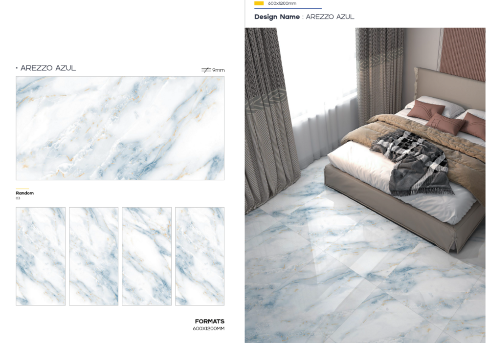 Indoor porcelain tiles