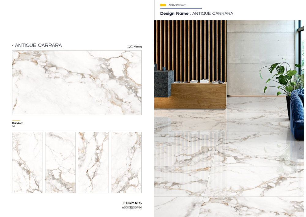 Indoor porcelain tiles