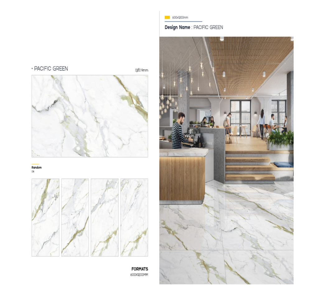 Porcelain Slabs - Size: 600 X 1200mm