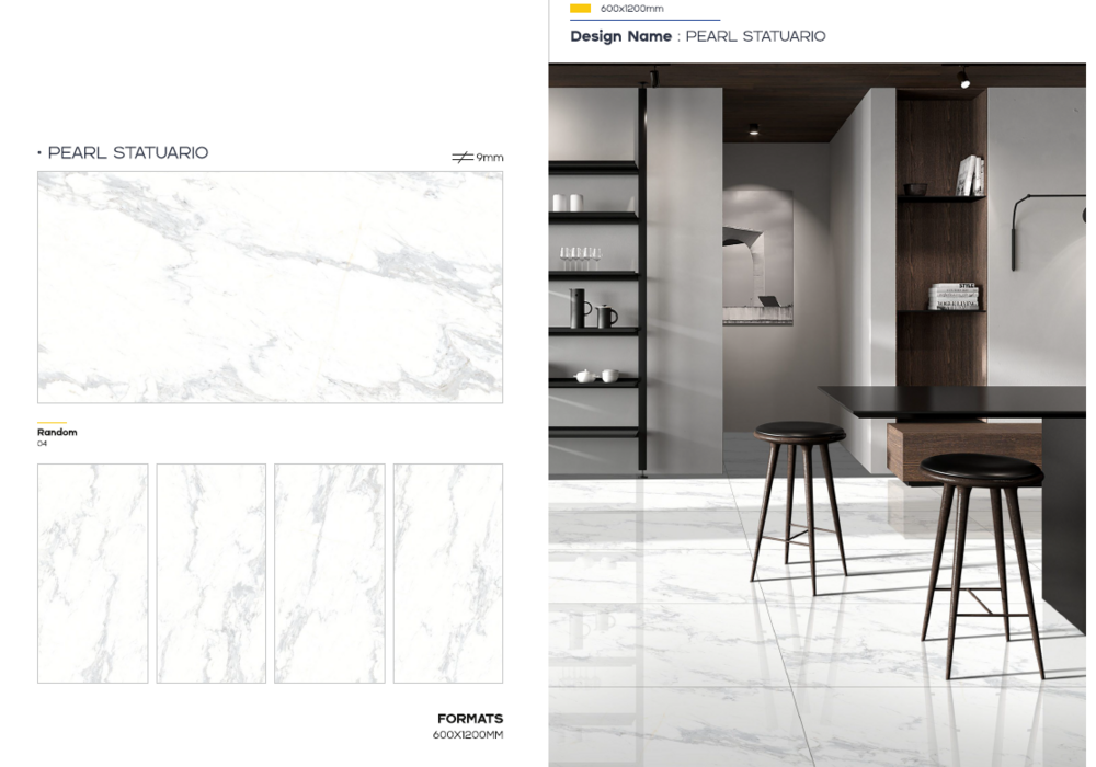 Porcelain Slabs - Size: 600 X 1200mm
