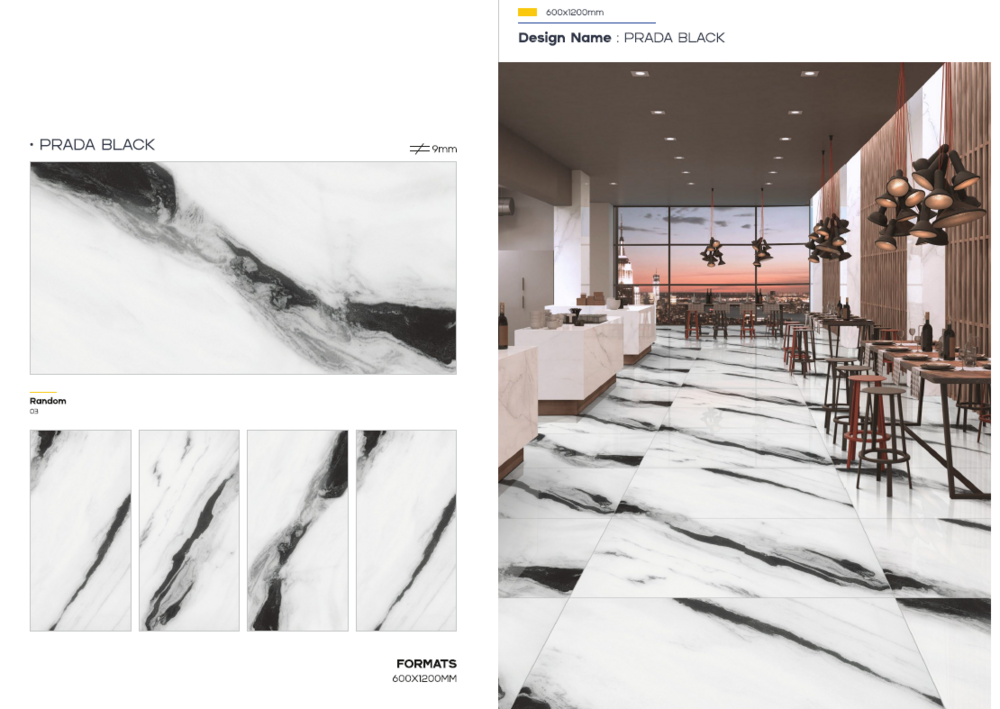 Porcelain Slabs - Size: 600 X 1200mm