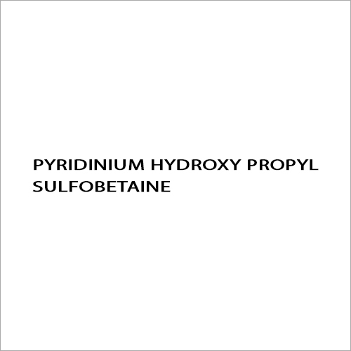 Cas No.-3918-73-8 Pyridinium Hydroxy Propyl Sulfobetaine Solid - Color: As Per Availability
