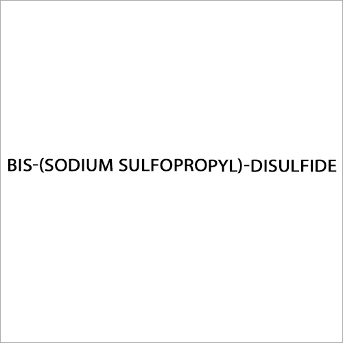 Cas No-27206-35-5 Bis-(Sodium Sulfopropyl)-Disulfide - Color: As Per Availability
