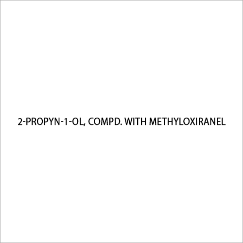 Cas No-38172-91-7 2-Propyn-1-Ol, Compd. With Methyloxiranel - Application: Industrial