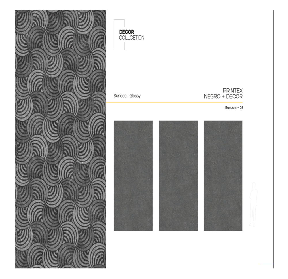 Porcelain decorative tiles