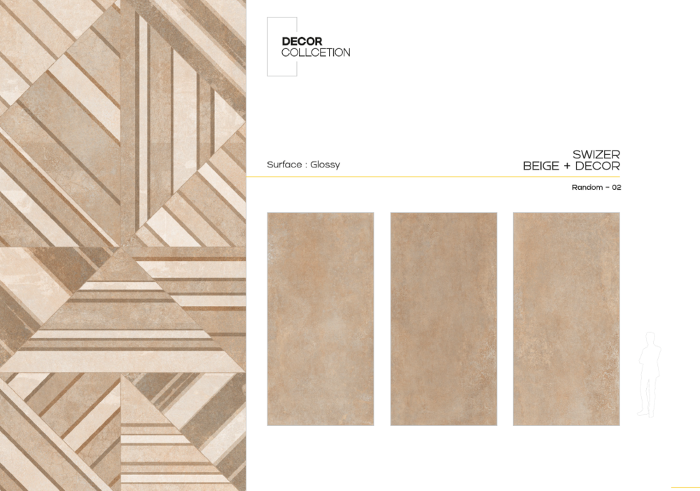 Porcelain decorative tiles