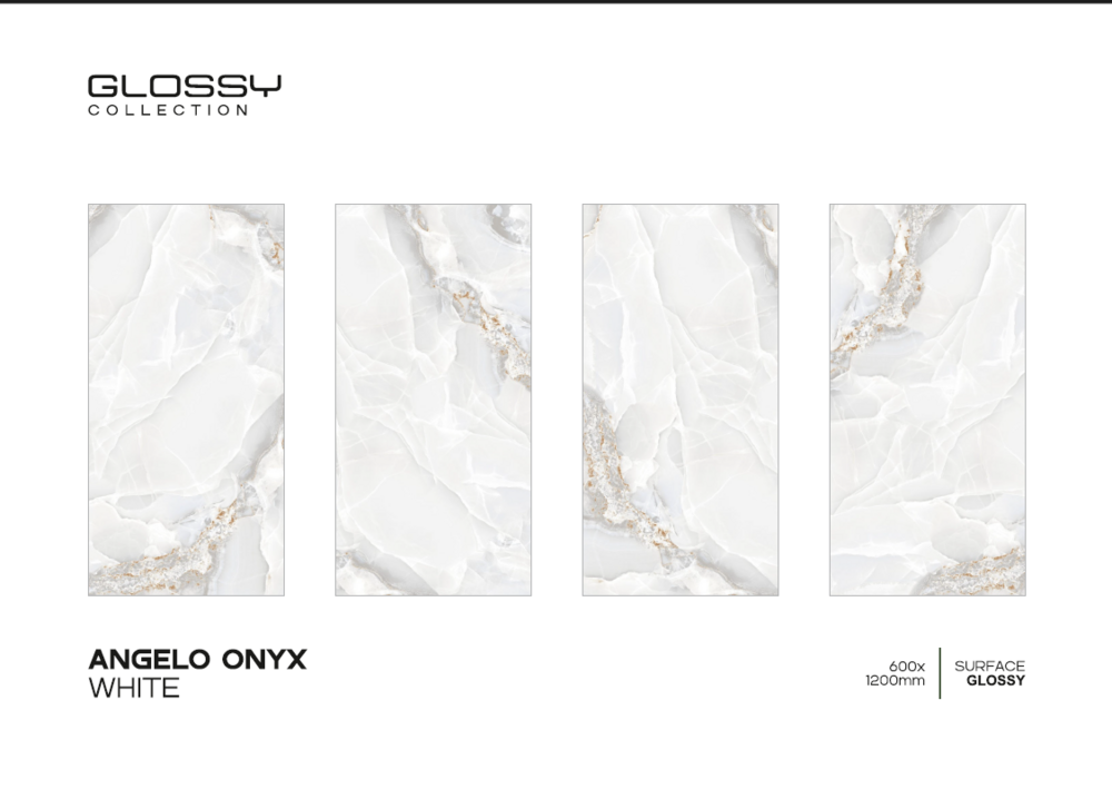 Porcelain tile flooring
