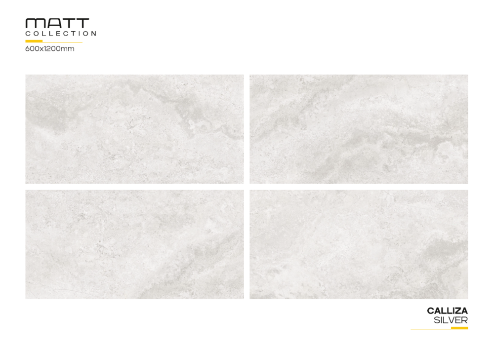 Large format porcelain tiles